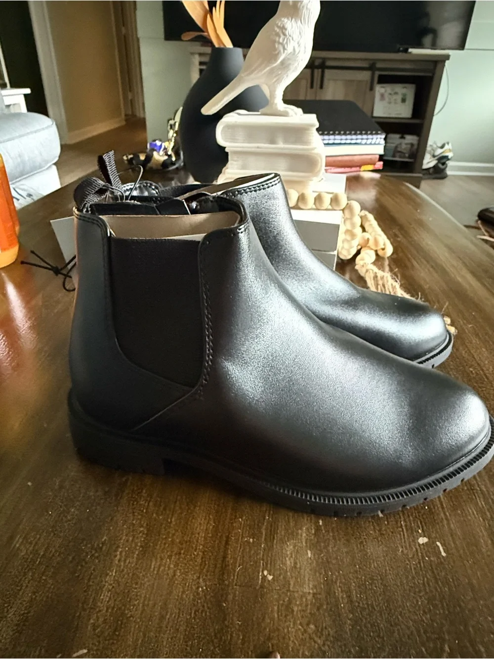Classic Black Chelsea Ankle Boots size 1 cat&Jack